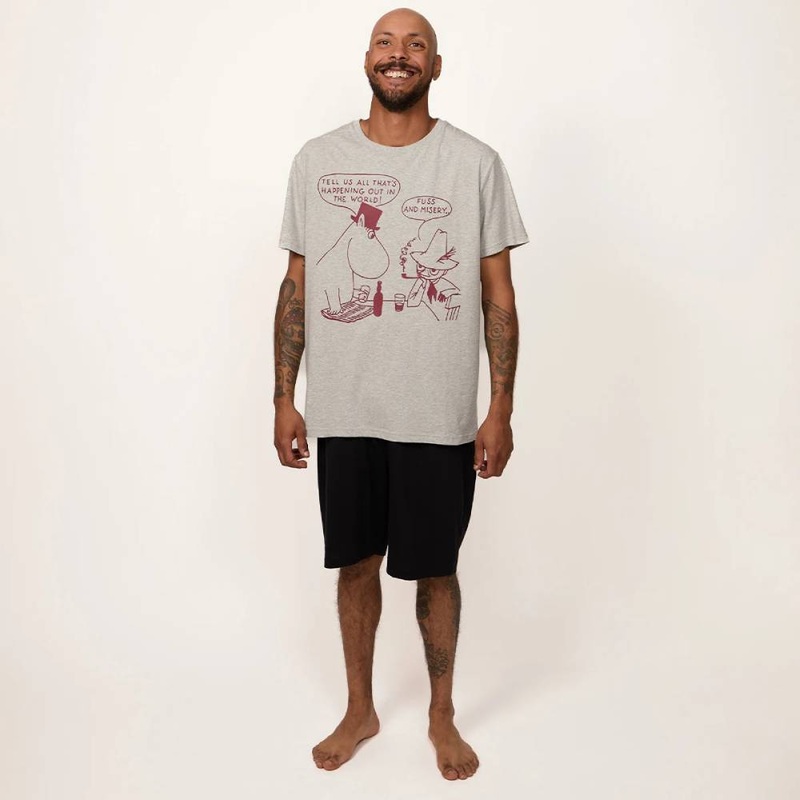 Moomin Fuss Short-set Grey|L|M|S|XL|XXL