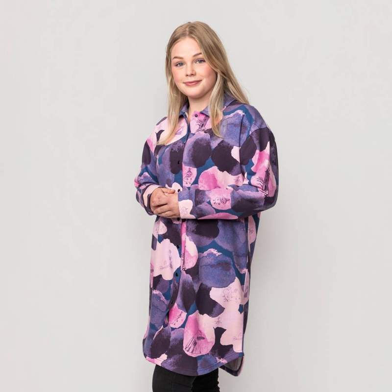 Moomin Haze Shirt-dress Magenta