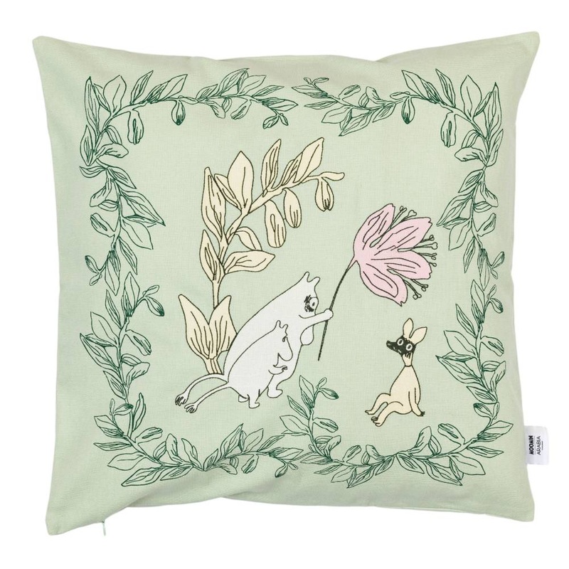 Moomin Living Room Cushion Cover Green 50x50cm