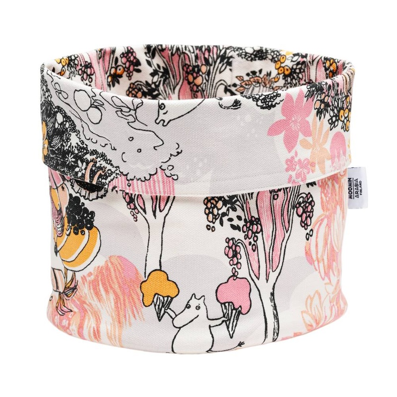 Moomin Living Room Storage Basket Pink