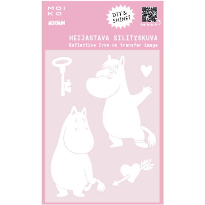 Moomin Love Reflective Textile Image