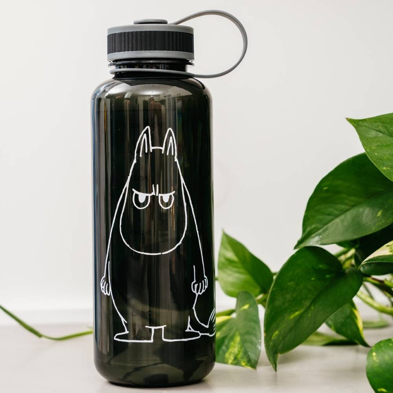 Moomintroll Angry Bottle 1l Black