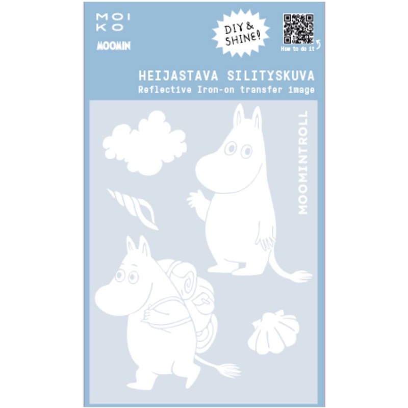 Moomintroll Hello Reflective Textile Image