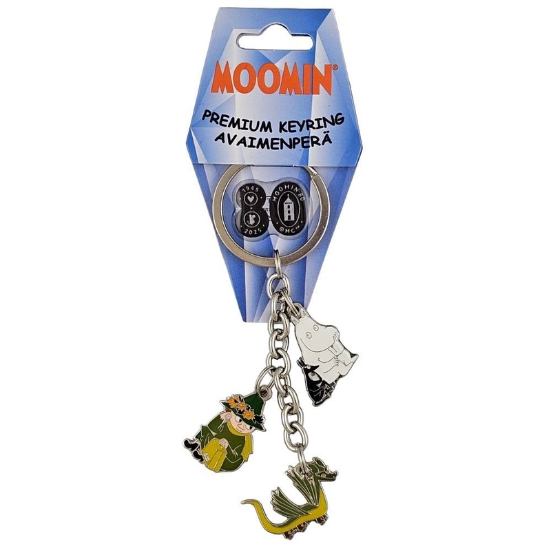 Moomintroll & Shadow & Snufkin Metal Keyring