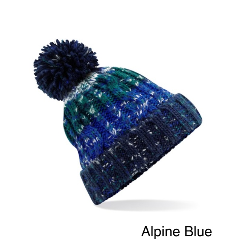Corkscrew Pom Pom Beanie Hat (Various Colours)
