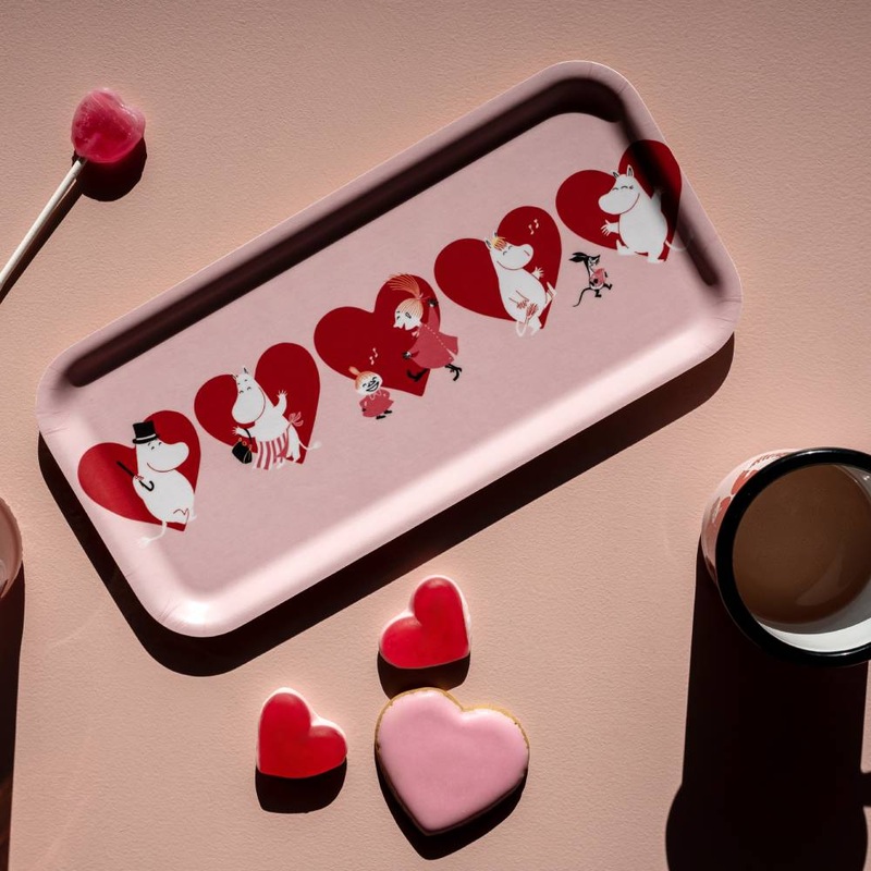 Moomin Heart Tray 27x13cm