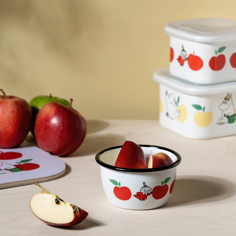 Moomin Joyfull Apples Bowl 3dl Red