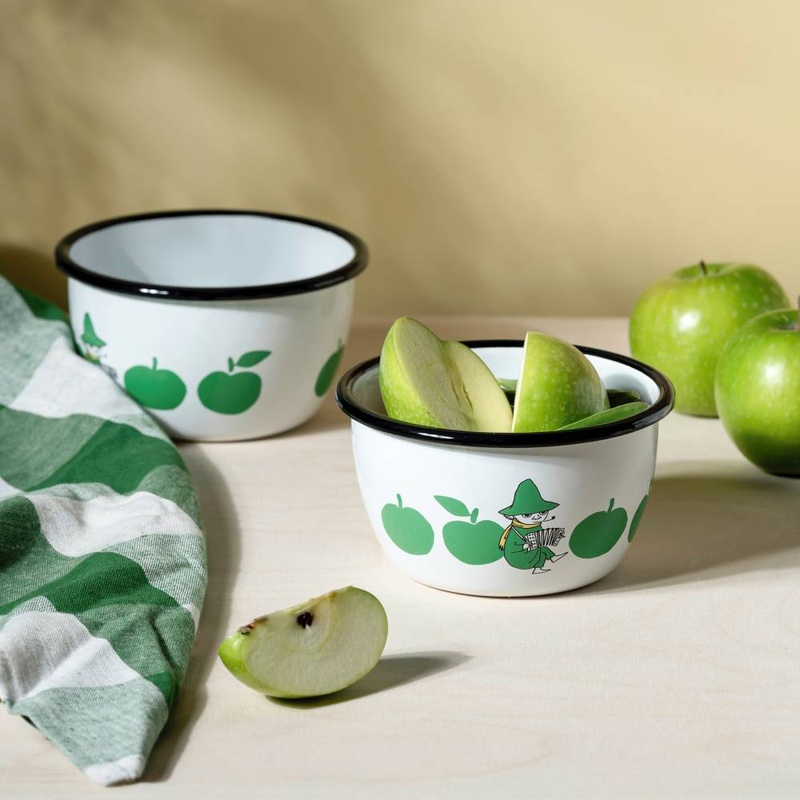 Moomin Joyfull Apples Bowl 6dl Green