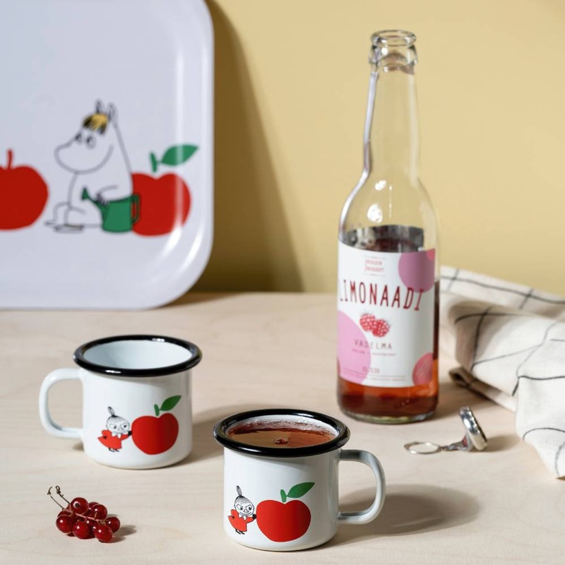 Moomin Joyfull Apples Mug 1,5dl Red