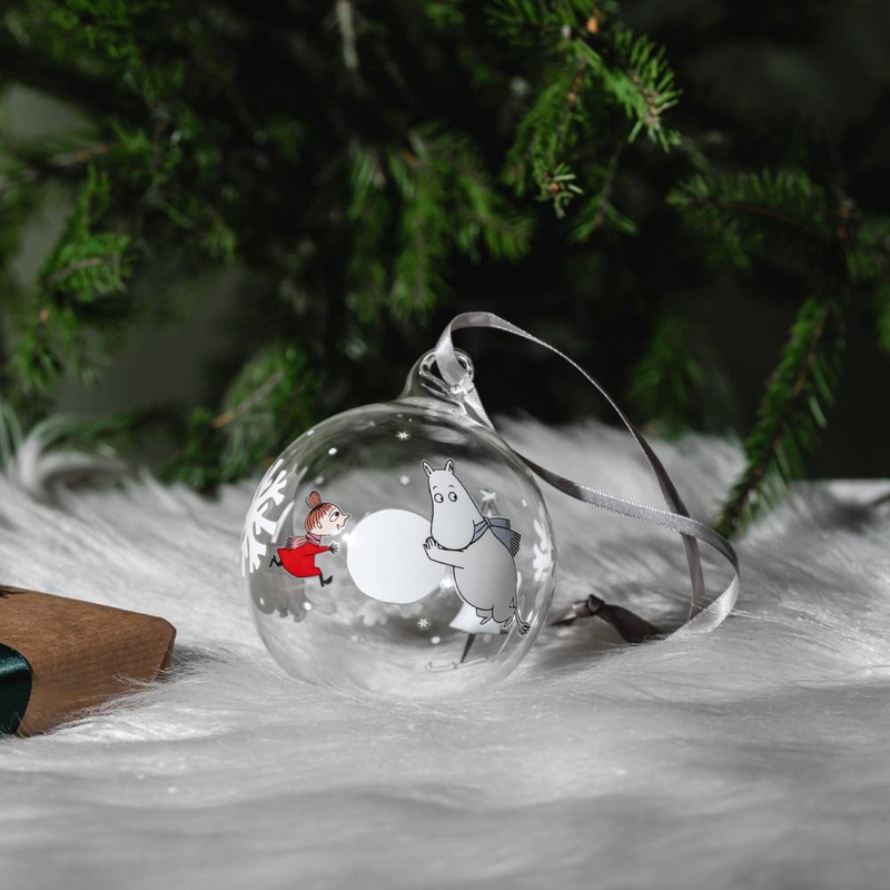 Moomin Snowflake Glass Bauble 9cm