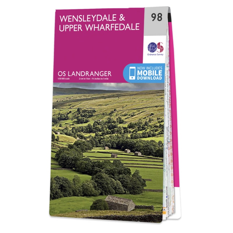OS Landranger 98 – Wensleydale & Upper Wharfedale