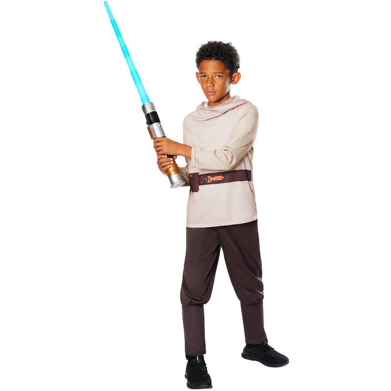 Jedi Knight Obi Wan Kenobi Kids Costume with Lightsaber