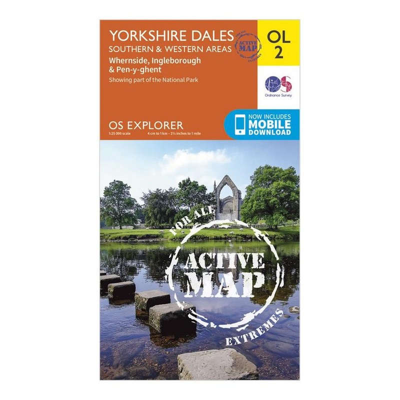 OS Explorer OL2 Yorkshire Dales Southern and Western Areas – Active Map