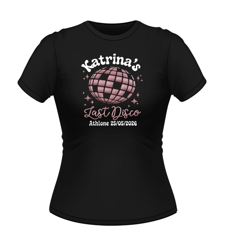 Disco Theme Personalised Hen Party Tshirt