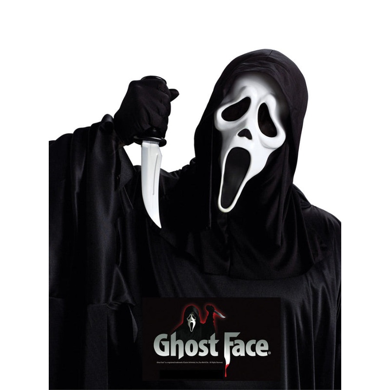 Ghost Face Mask with Knife Set