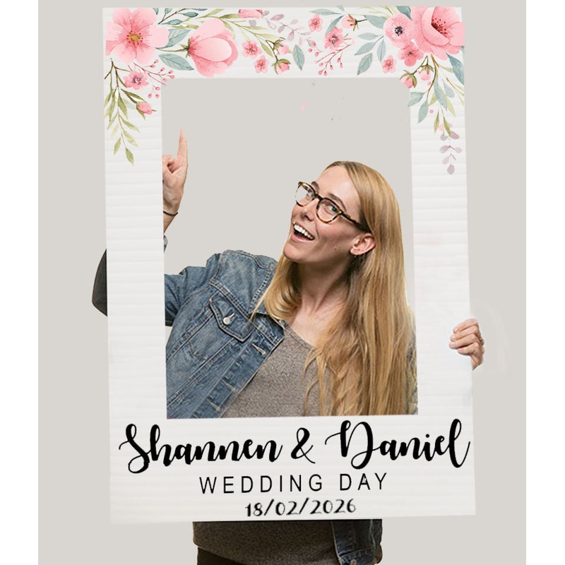 Personalised Floral ‘ANY OCCASSION’ Selfie Frame