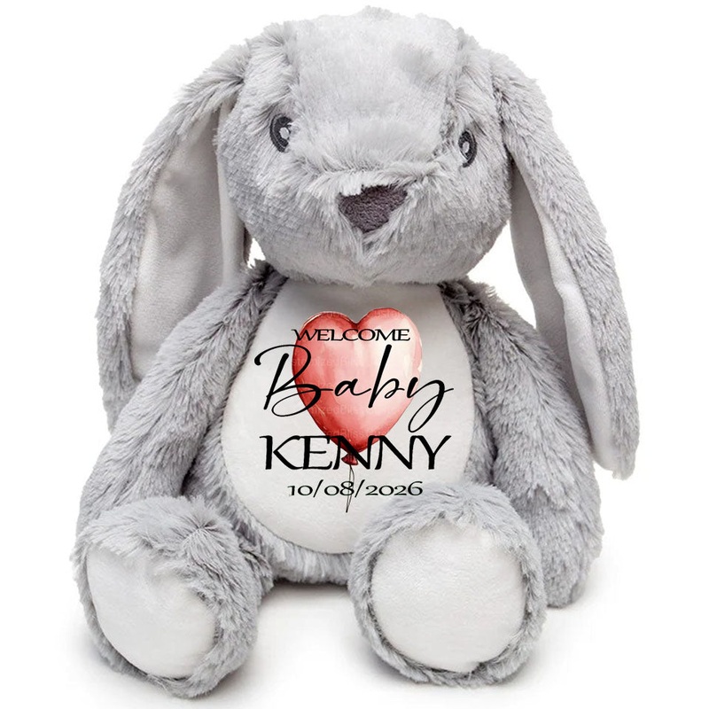 Personlaised Babay Shower WELCOME BABY Teddy- Bunny