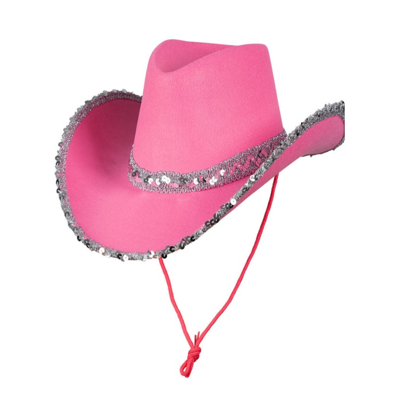Texan – Hot Pink Sequins Cowboy Hat