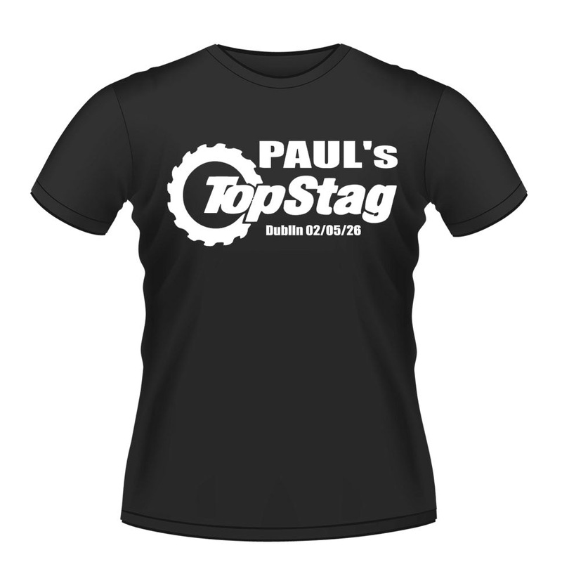Top Gear Design Personalised Stag Party T-shirt