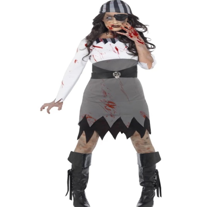 Zombie Pirate Lady Costume|XL