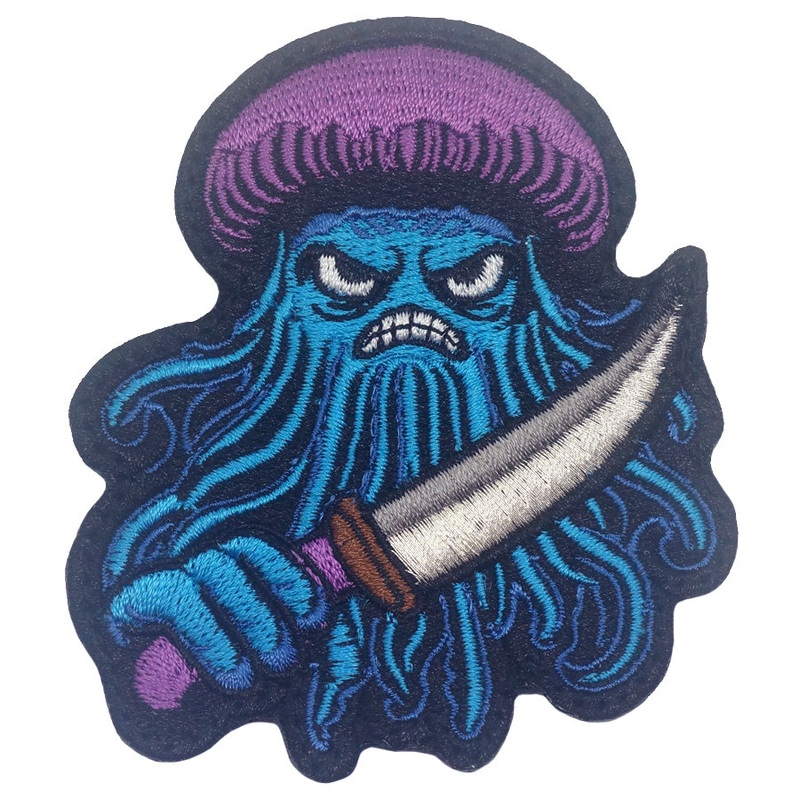 DON’T MESS WITH ME PIRATE JELLYFISH PATCH – FULL COLOR