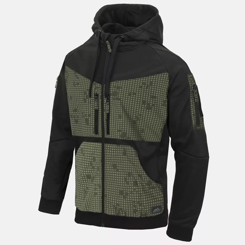 HELIKON-TEX ROGUE HOODIE (FULL ZIP) – BLACK / DESERT NIGHT CAMO