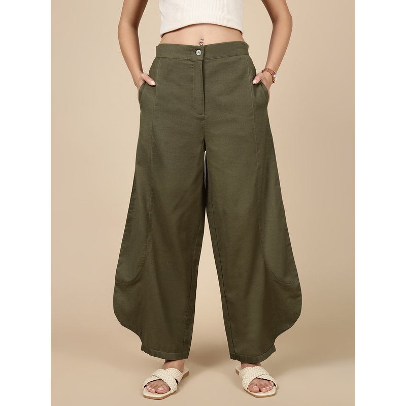 Jasmine Pant-Olive|S|M|L|XL|Olive|LWBJPSOF20067R048