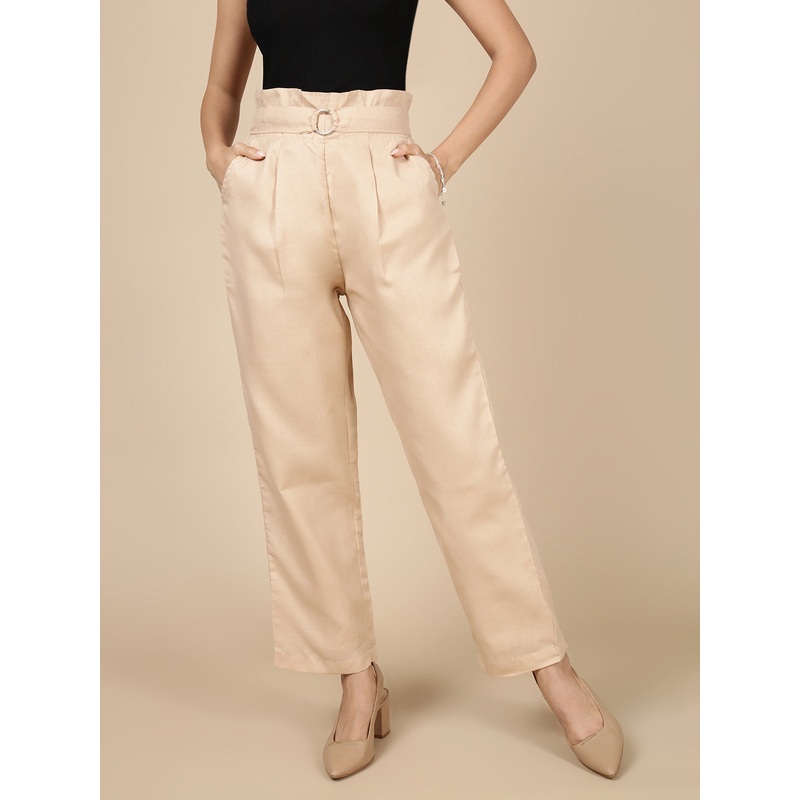 Paper Bag Pant-Dark Beige|S|M|L|XL|Dark Beige|LWBPBPSOF20244377