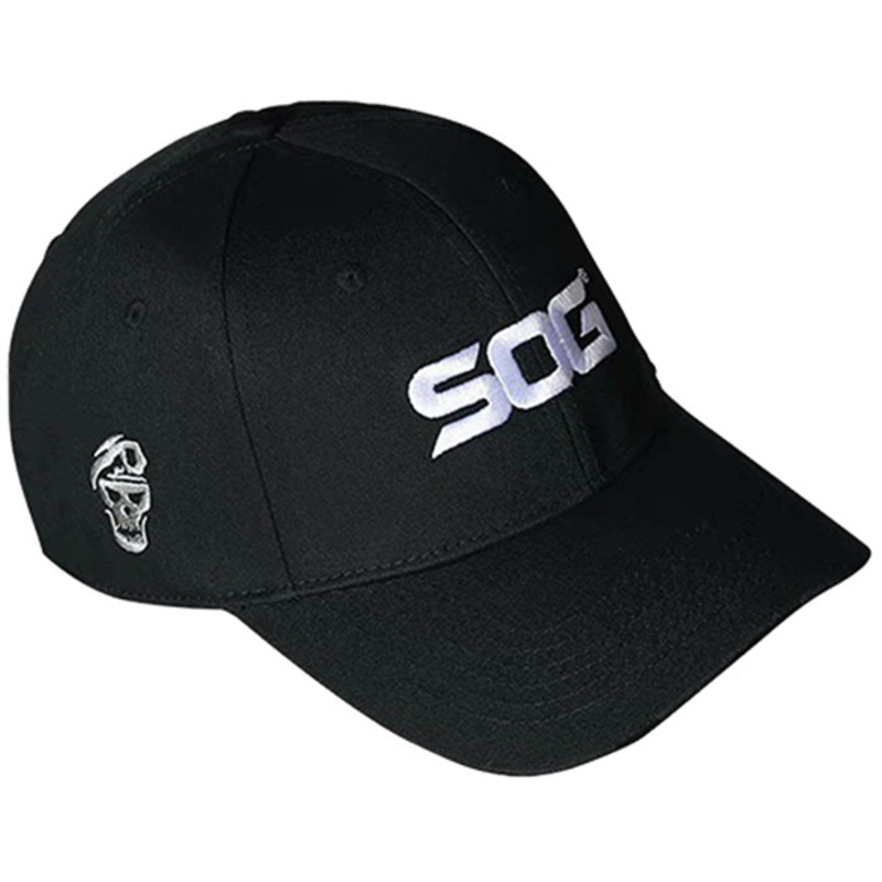 SOG 6-PANELS BASEBALL CAP – BLACK (100% COTTON, REAR VELCRO ADJUSTMENT)