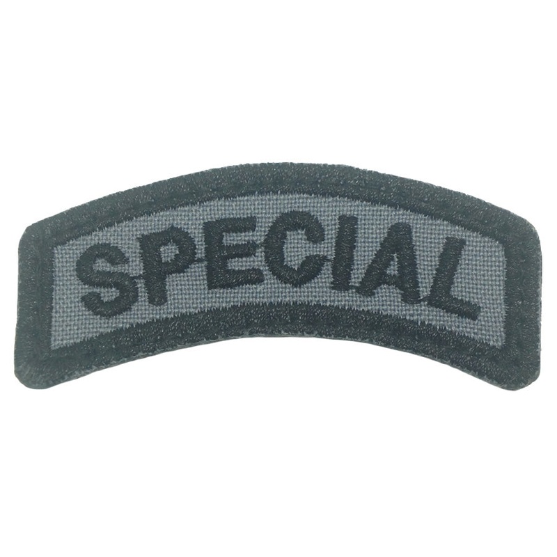 SPECIAL TAB – GRAY|Iron On|Rough Hook Side Velcro
