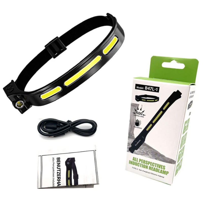 SPERAS B47L-1 500 LUMENS RECHARGEABLE HEADLAMP (WHITE+MOTION SENSOR)