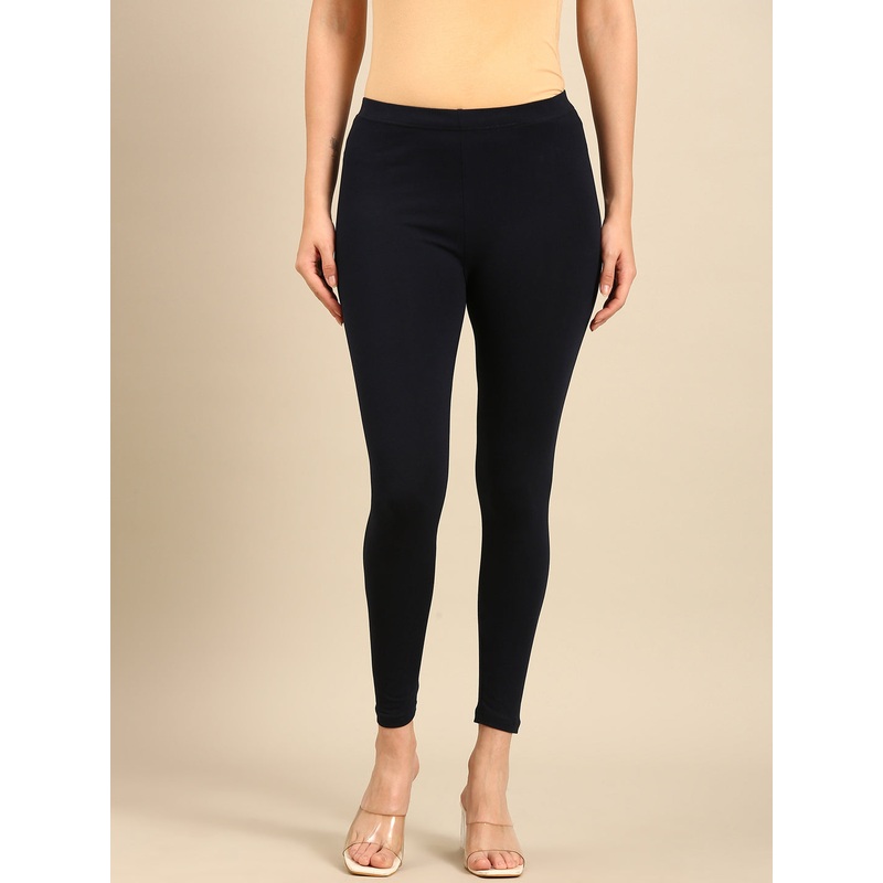 Ankle Length Leggings Cotton-Navy