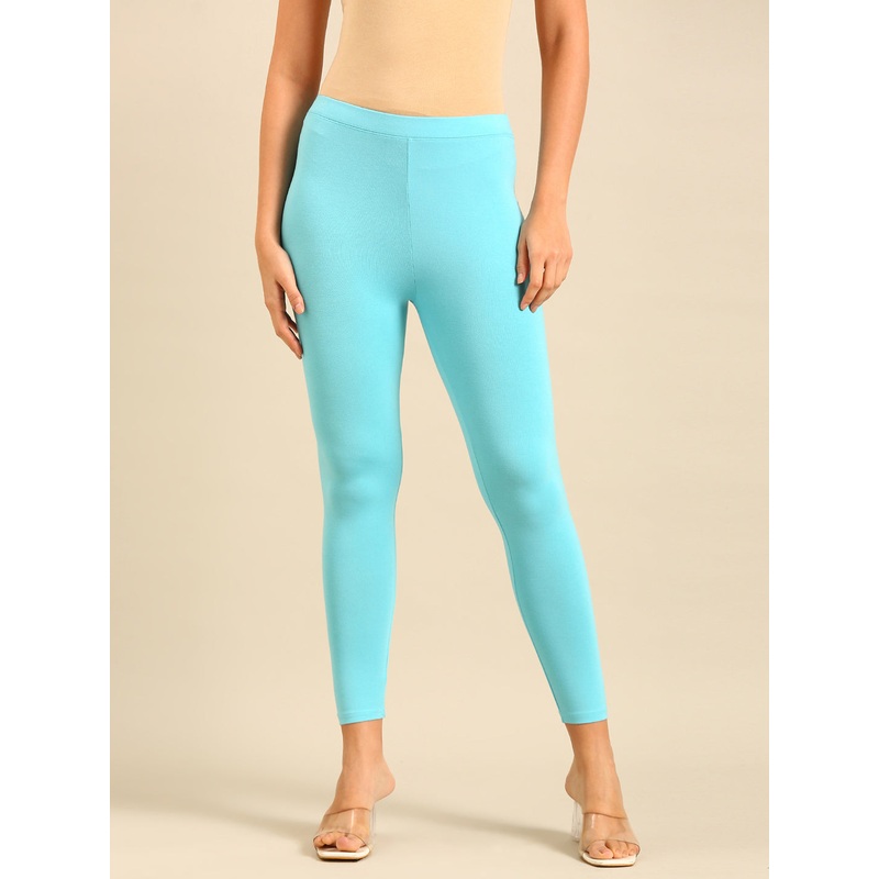 Ankle Length Leggings Viscose-Sky Blue