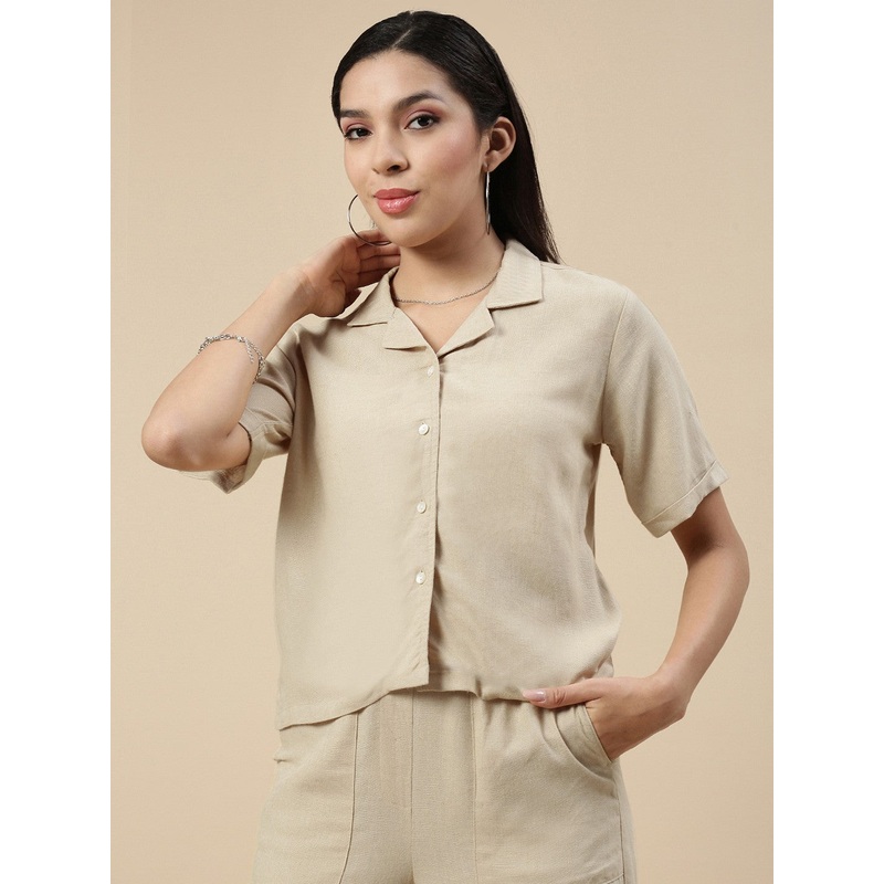 Casual Top-Light Beige|S|M|L|XL|XXL|Light Beige|LWTCTSOF20297076