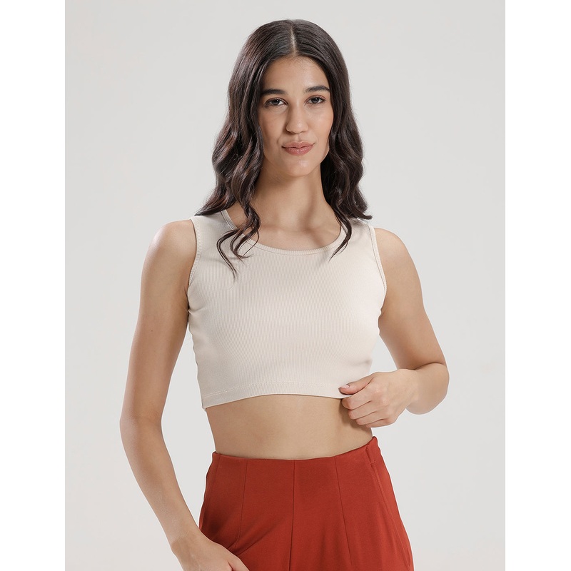Crop Top-Chalk|S|M|L|XL|XXL|Chalk|LKTCTSOF19044427