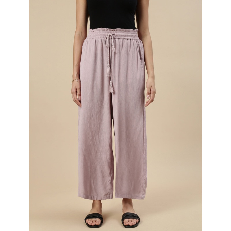 Flared Palazzo-Dusty Rose|S|M|L|XL|XXL|Dusty Rose|LWBPZSOF20176356