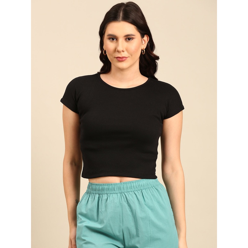 Kimono Sleeve Top-Black|S|M|L|XL|XXL|Black|LKTKTSOF19050002