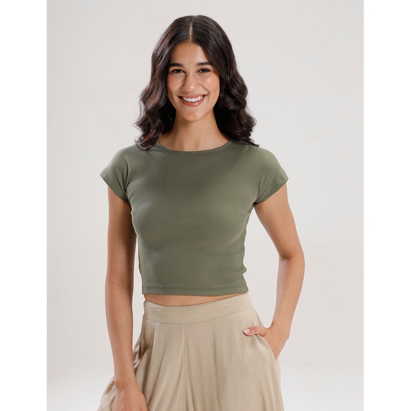 Kimono Sleeve Top-Olive Green|S|M|L|XL|XXL|Olive Green|LKTKTSOF19050048