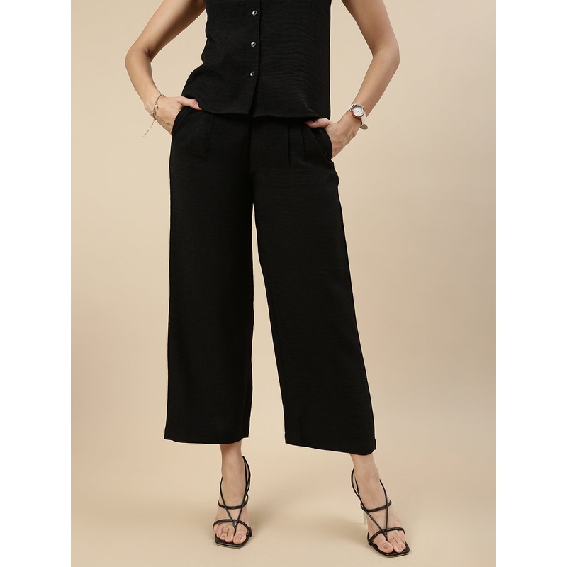 Narrow Palazzo-Black|S|M|L|XL|Black|LWBNPZSOF20248002