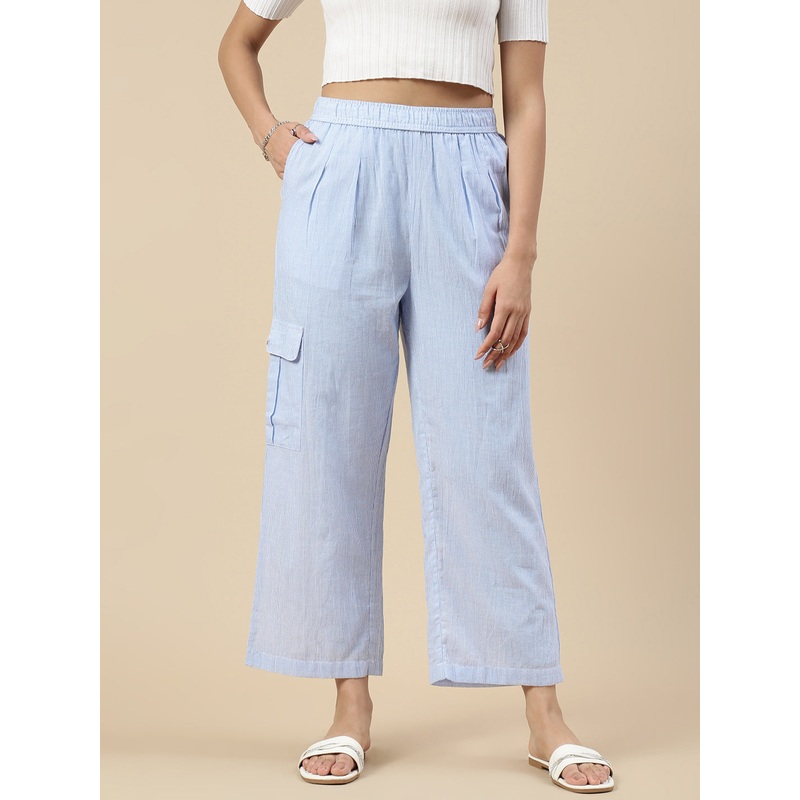 Narrow Palazzo-Blue|S|M|L|XL|XXL|Blue|LWBNPZAOF20215013
