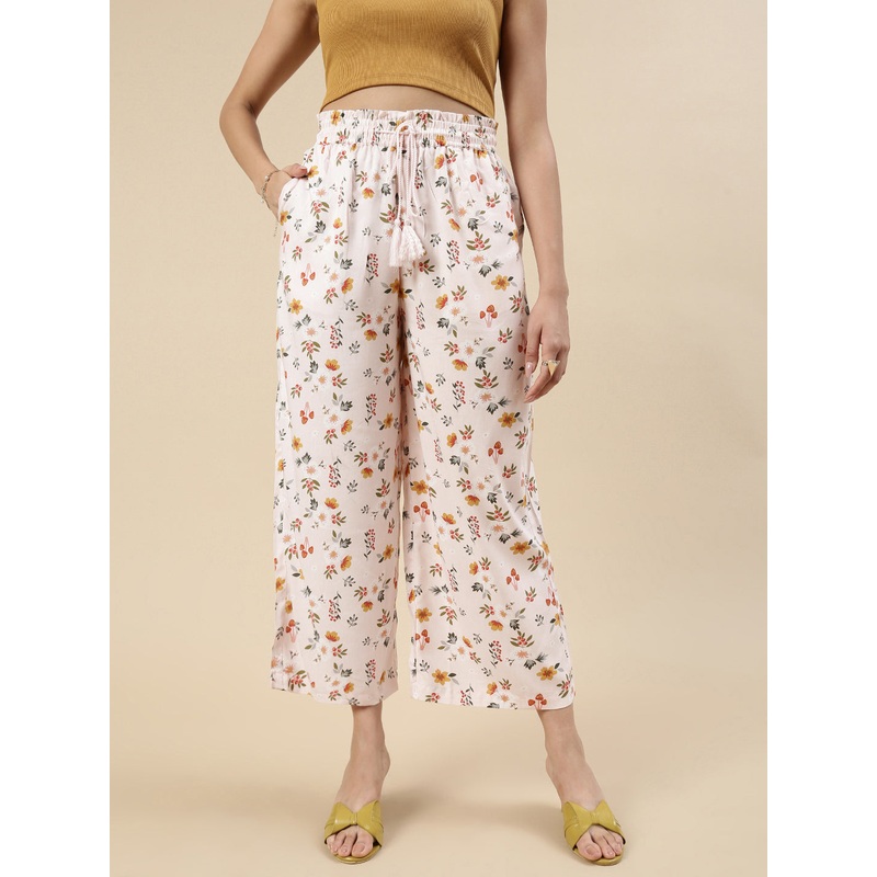 Paper Bag Palazzo-Peach|S|M|L|XL|XXL|Peach|LWBPPZAOF20239078