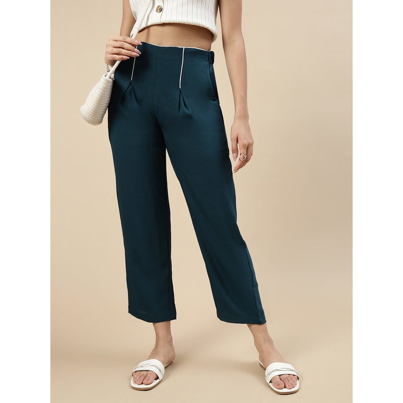 Pleated Pants-Teal|S|M|L|XL|Teal|LWBPPSOF20245061