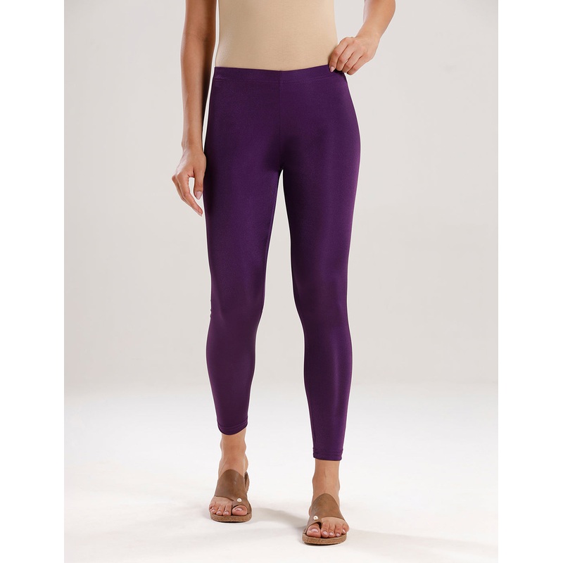 Shimmer Leggings-Plum|S|M|L|XL|XXL|3XL|4XL|Plum|LSKPLGSOC3107112