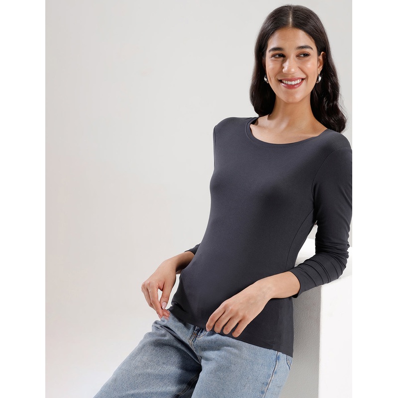 T-Shirt Long Sleeve-Dark Grey|S|M|L|XL|XXL|Dark Grey|LKTTSSOF19041005