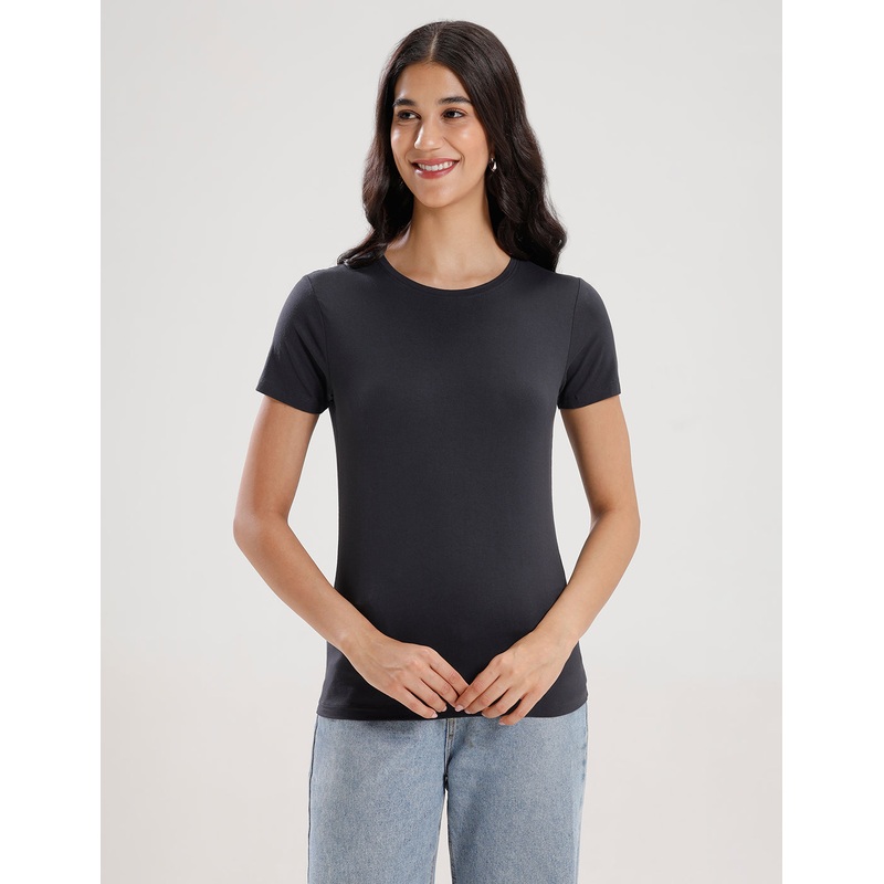 T-Shirt Regular Sleeve-Dark Grey