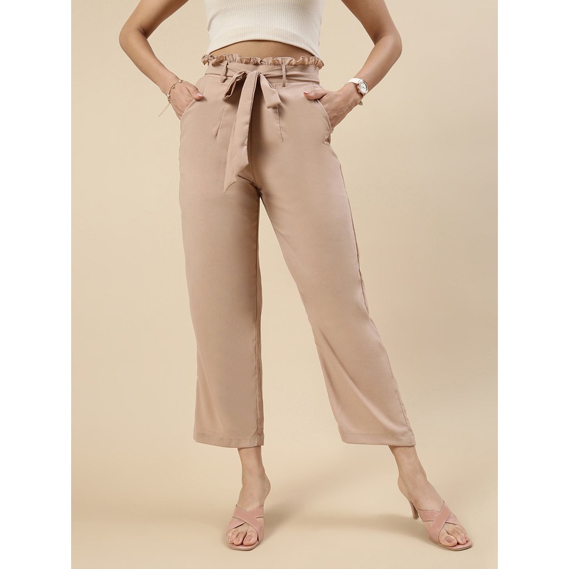 Tie-Up Pants-Light Brown|S|M|L|XL|Light Brown|LWBTUPSOF20243068