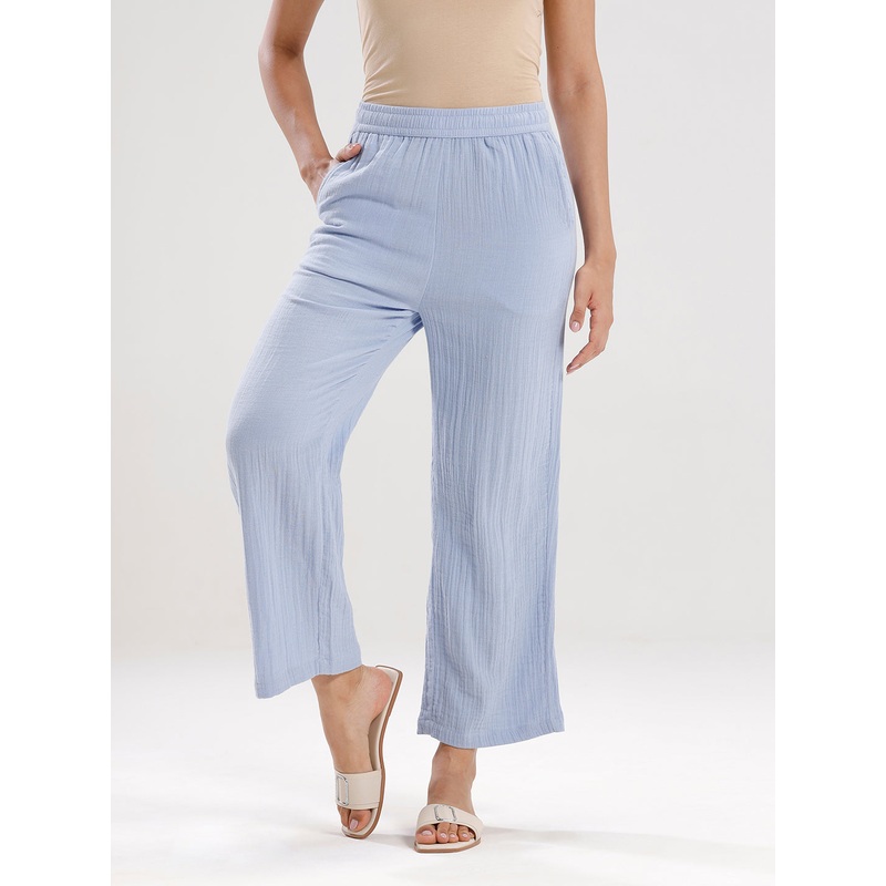 Wide Leg Palazzo-Powder Blue|S|M|L|XL|XXL|Powder Blue|LWBWLPSOF20024179