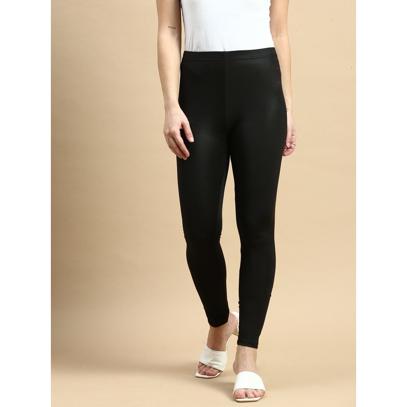 Ankle Length Leggings Polyster-Black