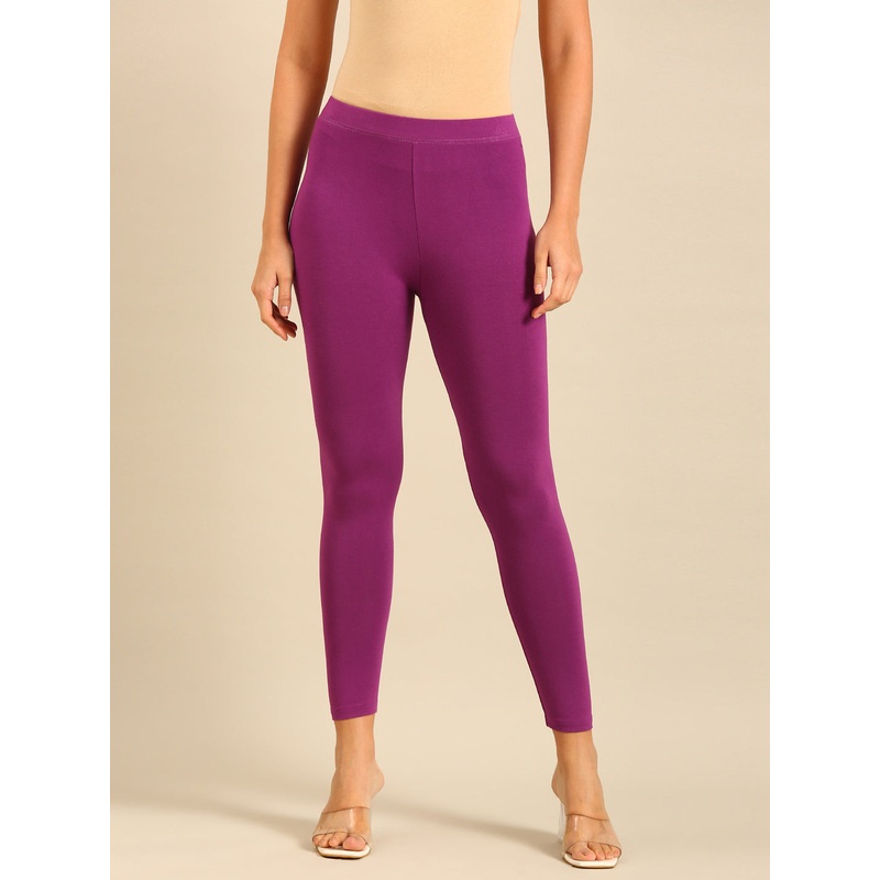 Ankle Length Leggings Viscose-Light Purple