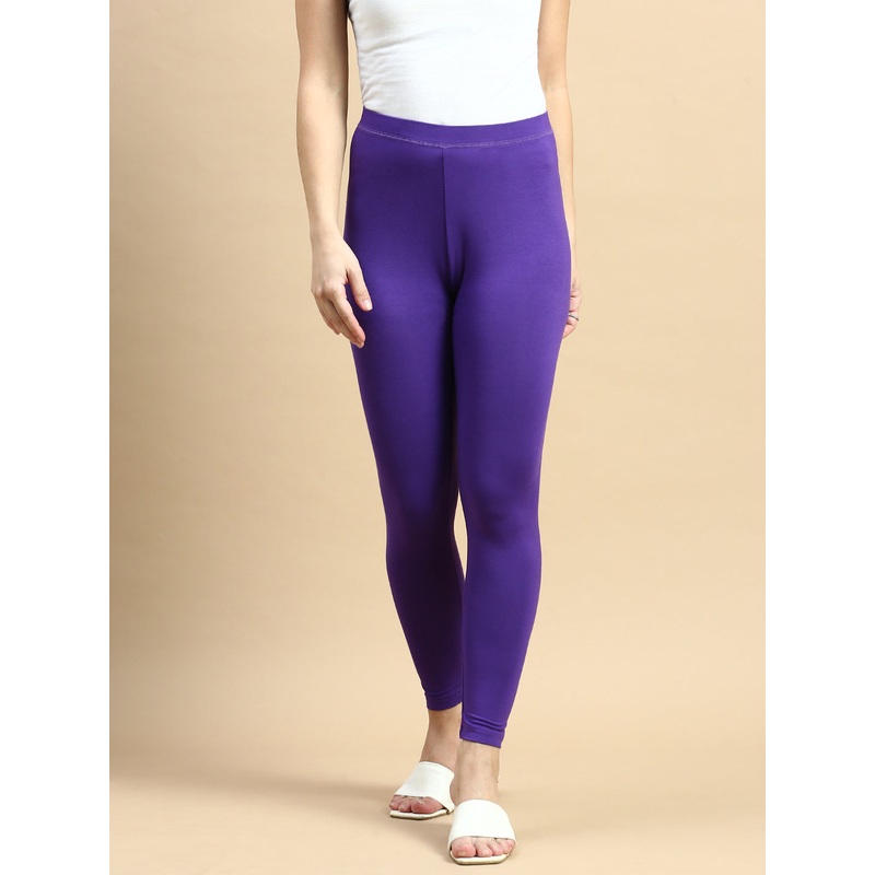 Ankle Length Leggings Viscose-Purple